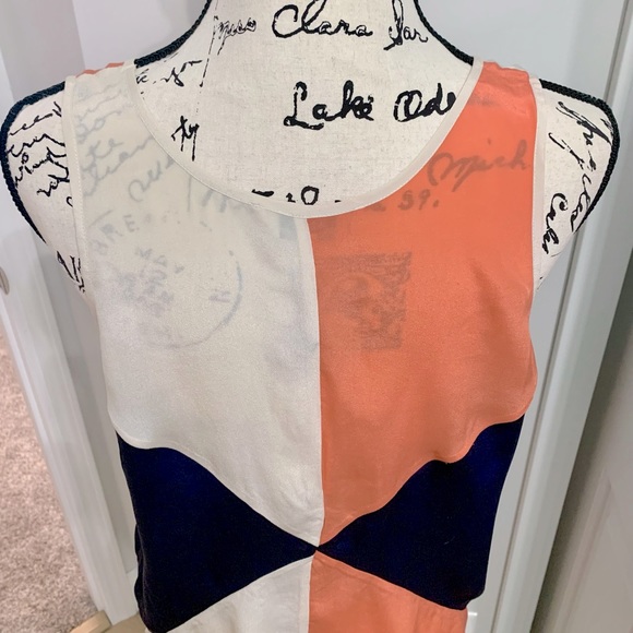 Color Block Silk Tank - Picture 3 of 6